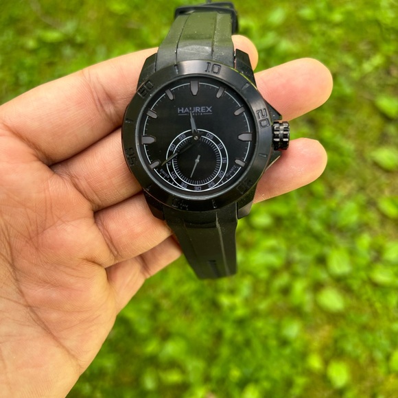 HAUREX WATCH MENS MADE IN ITALY  SWISS MOVEMENT watch black - Picture 4 of 11
